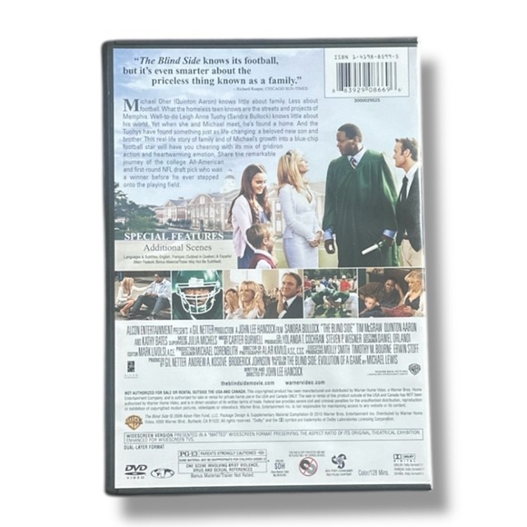 The Blind Side (DVD, 2009) NEW SEALED Sandra Bullock Movie Classic - Picture 2 of 2